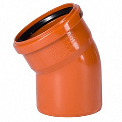 Отвод, Ostendorf, KGB, 30°, 110, 110, PVC (поливинилхлорид)