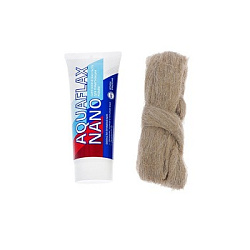 Паста уплотнительная, Aquaflax nano, 270 г, тюбик +40гр лен (ЕВРО)