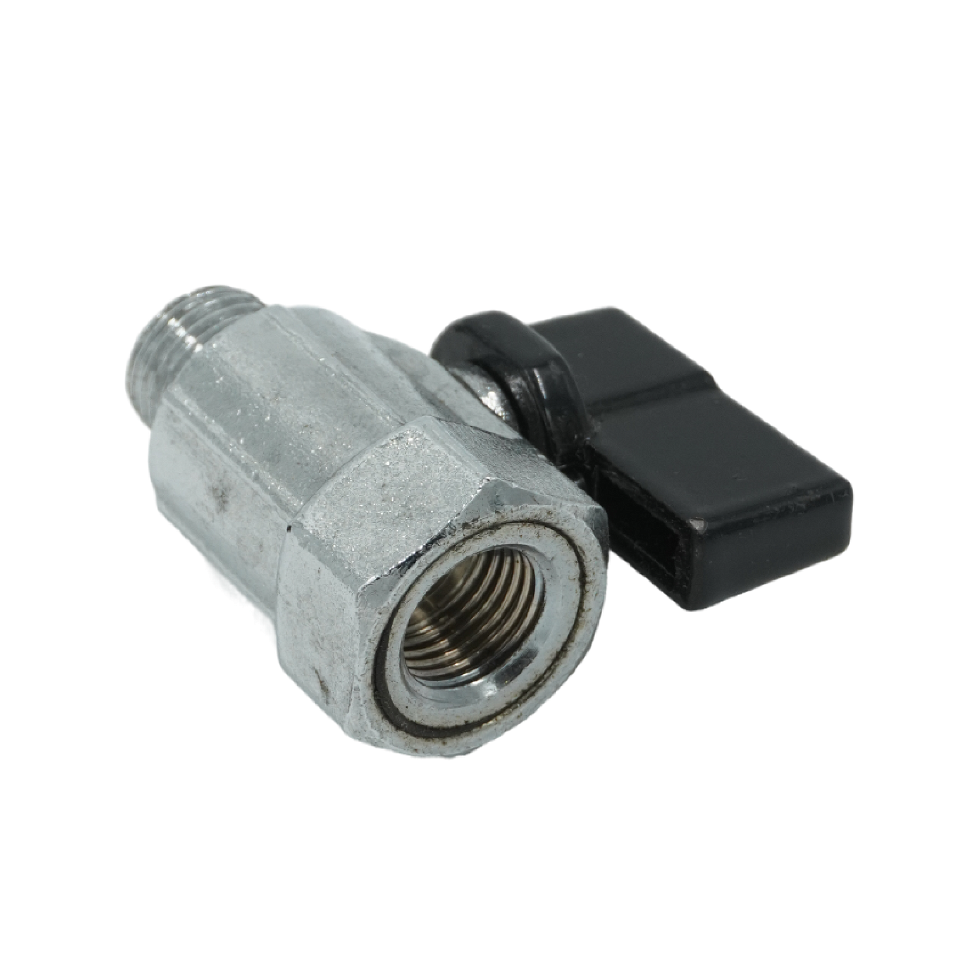 Кран шаровой, ELSEN, MINI, полнопроходной, прямой, 1/4", 1/4", НВ, PN, бар-40, T°C -от -20 до +150, ручка-бабочка, латунь