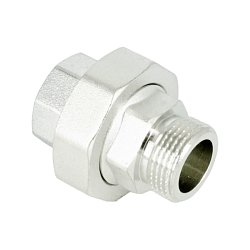 Сгон американка, ELSEN, TIN латунь, прямой, НВ, 3/4", 3/4", с плоским уплотнением, CN