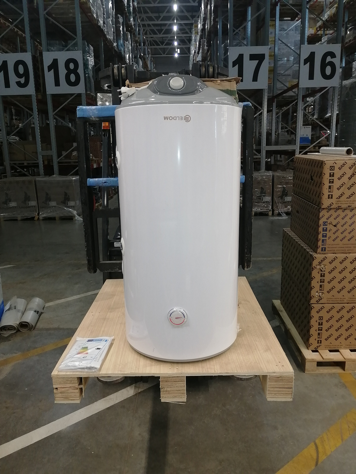 [УЦЕНКА]  Настенный комбинированный водонагреватель GREEN LINE с одним теплообменником, 19 кВт, сухой ТЭН, 100л