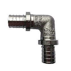 Угольник, РЕХАУ, THERM S, 90°, 17, 17, хромированная латунь
