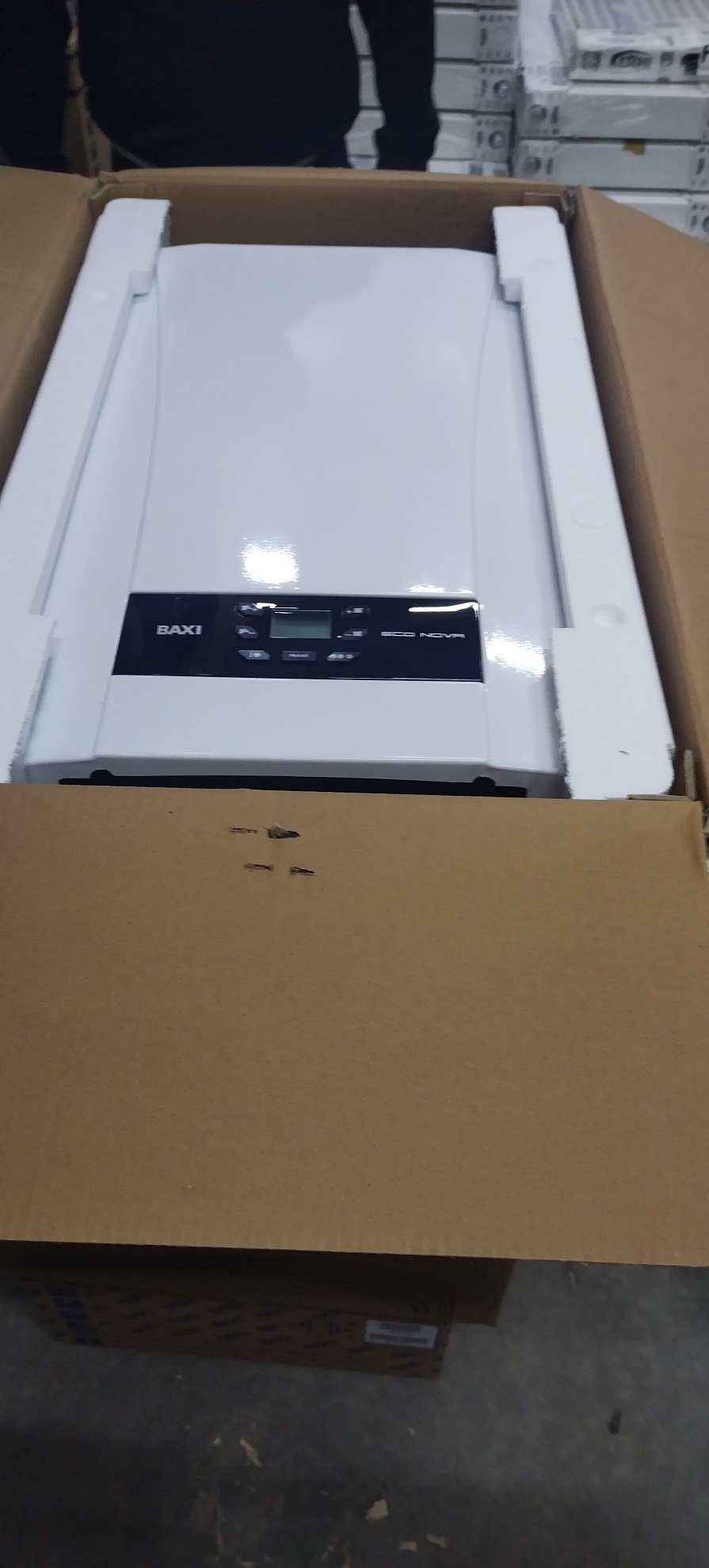 [УЦЕНКА] Котёл газовый настенный, Baxi, ECO NOVA 10F, мощность, кВт-10, двухконтурный, камера сгорания-закрытая, цвет-белый