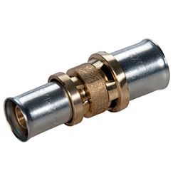 Муфта, Giacomini, RM103, 26 x 3, 16 x 2, латунь, переходная, для труб GIACOTHERM, GIACOFLEX, многослойных и полибутиленовых