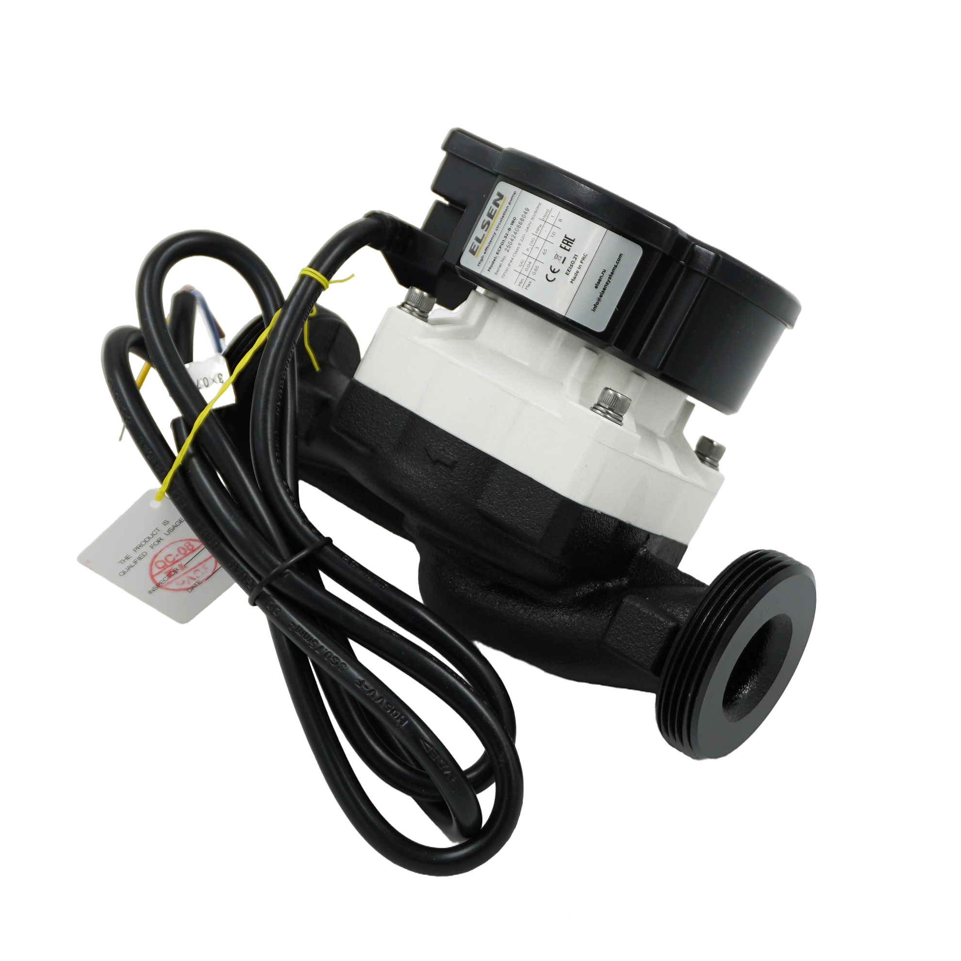 Циркуляционный насос, ELSEN, ECP01.32-8-180 с частотным регулированием, DN32, расход 4,0 м3, максимальный напор 8м, 180мм